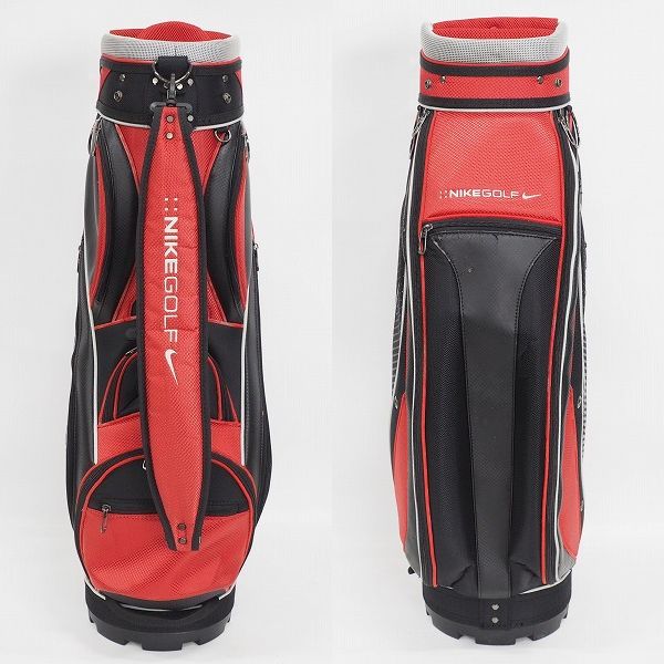 実際に弊社で買取させて頂いたNIKE GOLF/ナイキ ゴルフ BG0232 EZ2 6分割キャディバッグ ブラックｘレッドの画像 2枚目
