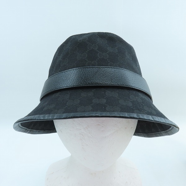 実際に弊社で買取させて頂いたGUCCI/グッチ GGエンブレム付き GG キャンバス バスケットハット 576587 4HG53/L