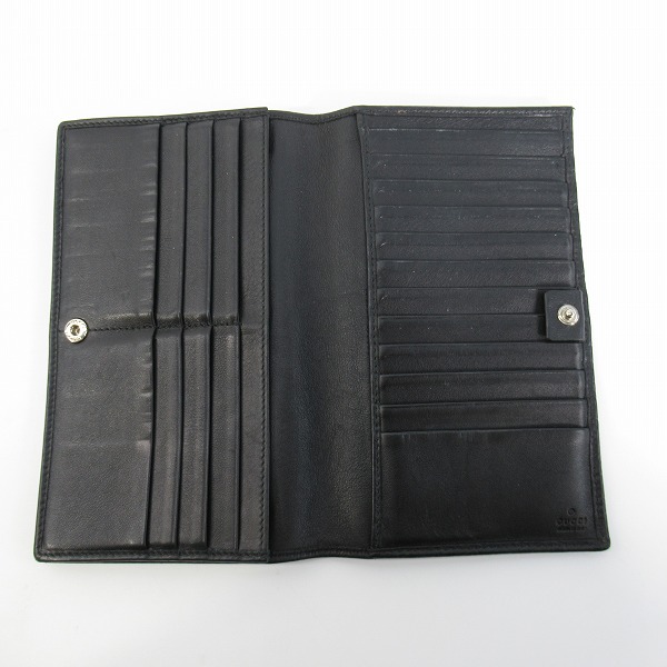 実際に弊社で買取させて頂いたGUCCI/グッチ グッチシマ 長財布 ブラック 32210-534041の画像 3枚目