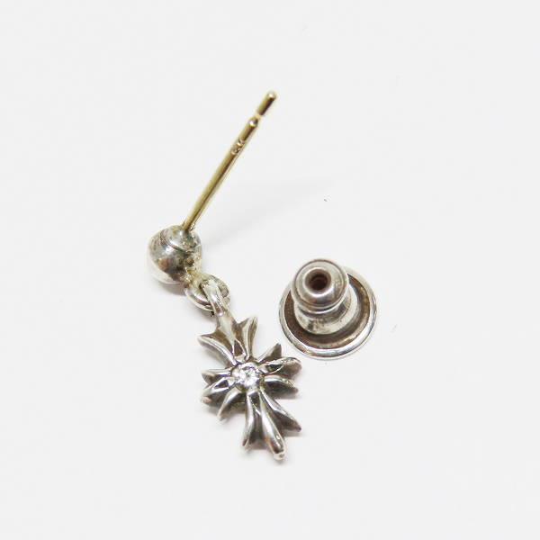 実際に弊社で買取させて頂いた【インボイス/原本】CHROME HEARTS/クロムハーツ タイニーE CHプラス ドロップ ピアス w/2ダイヤの画像 3枚目