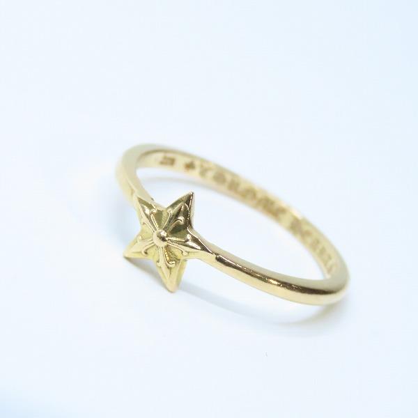 実際に弊社で買取させて頂いたCHROME HEARTS/クロムハーツ 22K BUBBLEGUM BBBLGM STAR バブルガム スター リング 12号