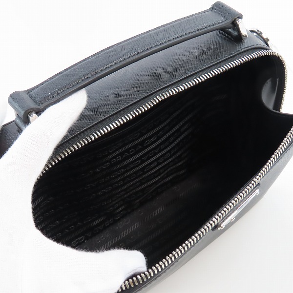 実際に弊社で買取させて頂いたPRADA/プラダ ブリック サフィアーノレザー バッグ 2VH069の画像 4枚目