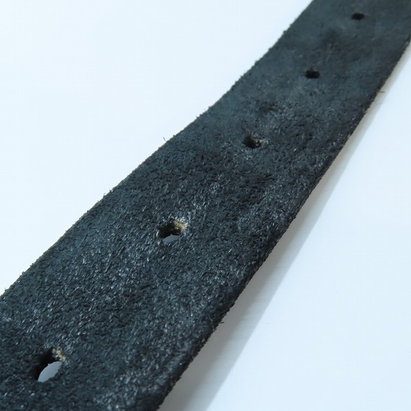 実際に弊社で買取させて頂いたISAMU KATAYAMA BACKLASH/バックラッシュ プレート バックル レザー ベルト ブラックの画像 7枚目