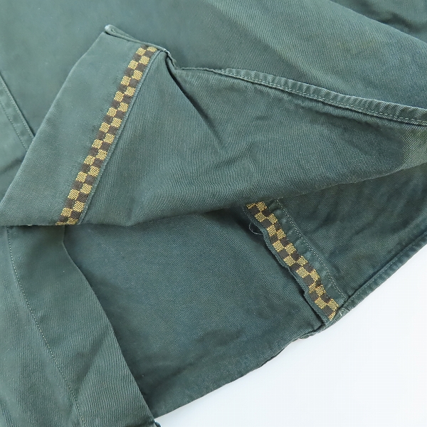 実際に弊社で買取させて頂いた【JPタグ】LOUIS VUITTON/ルイヴィトン ダミエ柄切替 長袖シャツ XSの画像 7枚目