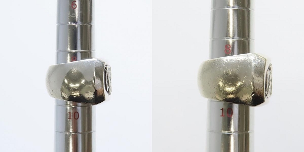 実際に弊社で買取させて頂いたCHROME HEARTS/クロムハーツ BIG PJ/ビッグピージェー ANGEL RING/エンジェルリング 8.5-10号の画像 9枚目