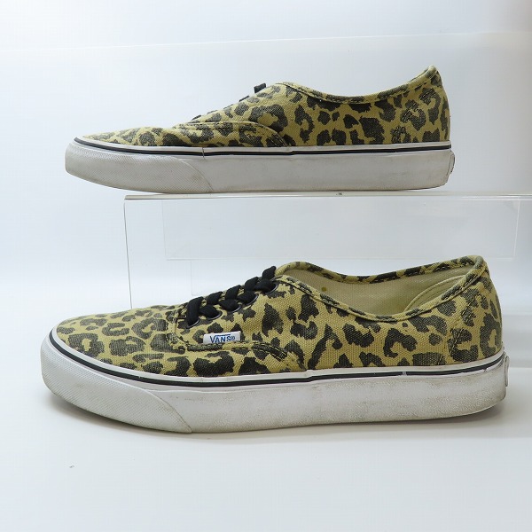 実際に弊社で買取させて頂いたVANS/バンズ VAN DOREN/バンドーレン レオパード柄 ローカットスニーカー T376/8.5の画像 3枚目