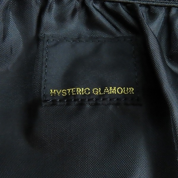 実際に弊社で買取させて頂いたHYSTERIC GLAMOUR/ヒステリックグラマー バックパック/リュックサック ブラックの画像 4枚目