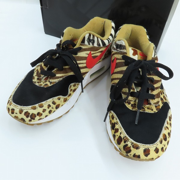 実際に弊社で買取させて頂いたNIKE×ATMOS/ナイキ×アトモス AIR MAX 1 DLX ANIMAL PACK 2.0 エアマックス1 アニマルパック AQ0928-700/26