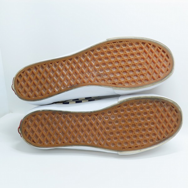 実際に弊社で買取させて頂いたVANS バンズ OFF THE WALL/オフ ザ ウォール ブロックチェック ローカットスニーカー T375/8の画像 2枚目