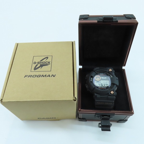実際に弊社で買取させて頂いたG-SHOCK/Gショック FROGMAN フロッグマン ソーラー電波 GWF-1000B-1JRの画像 7枚目