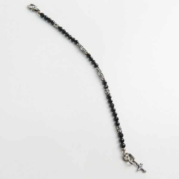 実際に弊社で買取させて頂いた【ギャラ付】Bloody Mary/ブラッディマリー クロス ブラックスピネル ブレスレットの画像 7枚目
