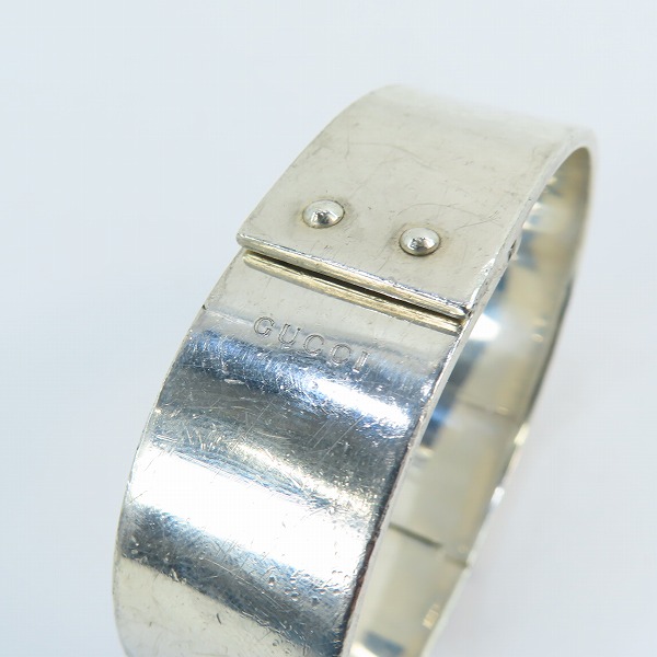 実際に弊社で買取させて頂いたGUCCI/グッチ 925 シルバー ブレスレット/バングルの画像 7枚目