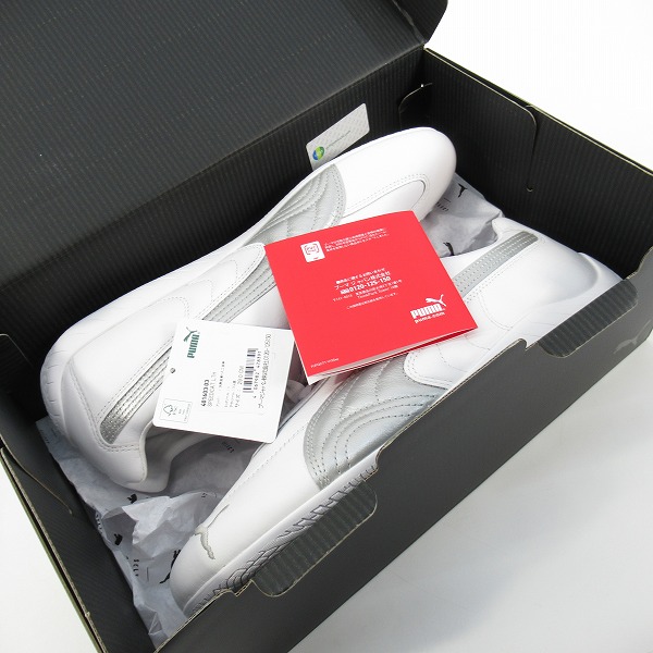 実際に弊社で買取させて頂いた【未使用】 PUMA/プーマ  SPEEDCAT LTH/スピード キャット レザー HITE-PUMA SILVER 401603-03/29の画像 7枚目
