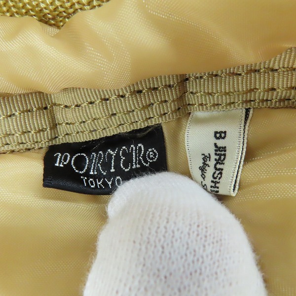 実際に弊社で買取させて頂いたPORTER×B印 YOSHIDA/ポーター ユナイテッドアローズ 別注 DAYPACK/デイパック リュック BULLION GOLD/ブリオンゴールドの画像 6枚目