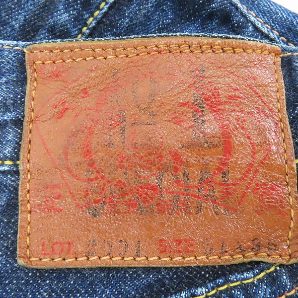 実際に弊社で買取させて頂いたEVISU/エヴィス Lot.2001 No.1 SPECIAL デニムパンツ/ジーンズ/31×35の画像 3枚目