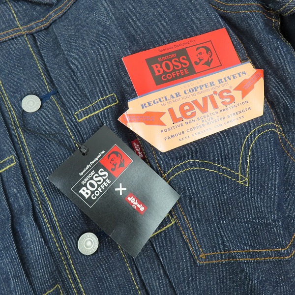 実際に弊社で買取させて頂いた【未使用】LEVIS/リーバイス BOSS懸賞 限定1万着 デニムジャケット/Gジャン BOSSJ-2003/LLの画像 7枚目
