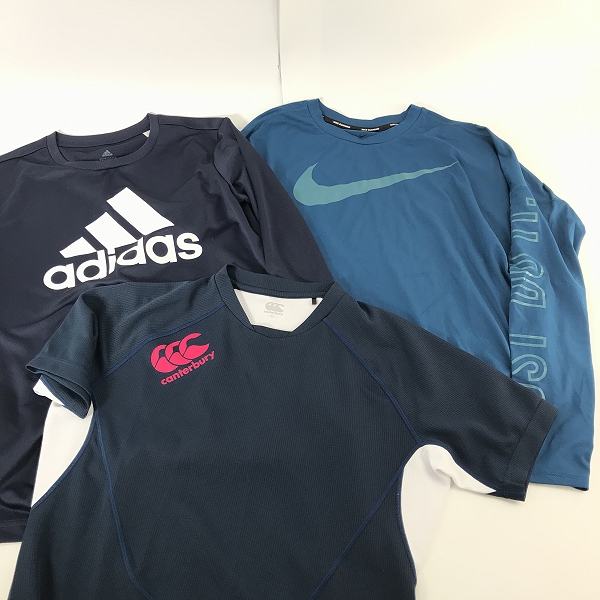 実際に弊社で買取させて頂いた【おまとめ】NIKE/adidas/asics/Canterbury/DESCENT 半袖/長袖 トレーニングウェア Tシャツの画像 1枚目
