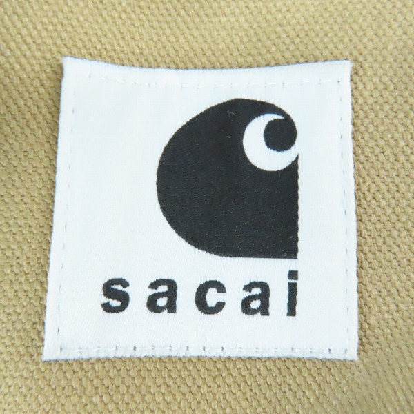 実際に弊社で買取させて頂いたSacai × Carhartt/サカイ × カーハート 23AW WIP Canvas x MA-1 JK Michigan Jacket/ミシガンジャケット 23-03110M/3の画像 4枚目