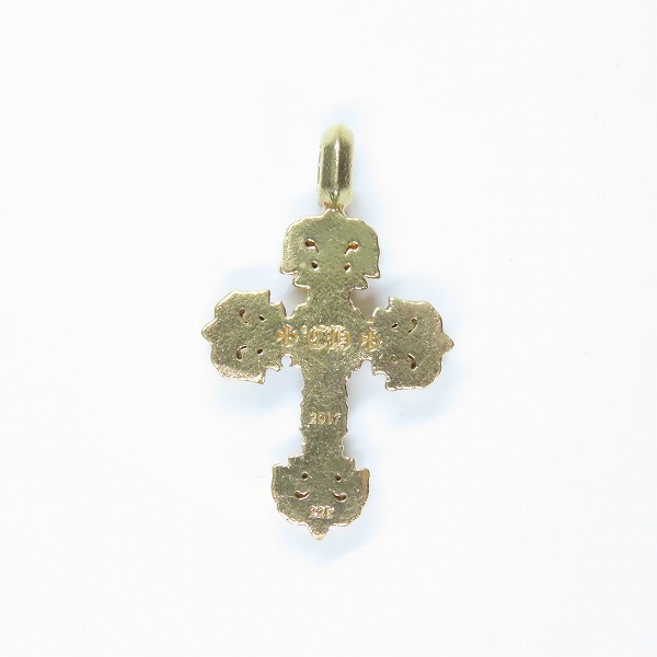 実際に弊社で買取させて頂いたCHROME HEARTS/クロムハーツ 22K CHARM FILIGREE TINY タイニー フィリグリークロス チャーム/ペンダントトップの画像 2枚目