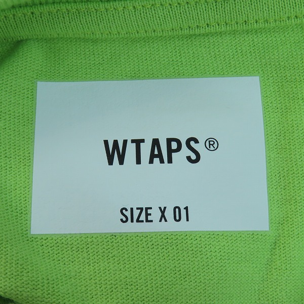 実際に弊社で買取させて頂いたWTAPS/ダブルタップス 2024SS AII / SS / COTTON. SIGN コットンジャージーTシャツ 241ATDT-CSM29 LIGHT GREEN/01の画像 2枚目