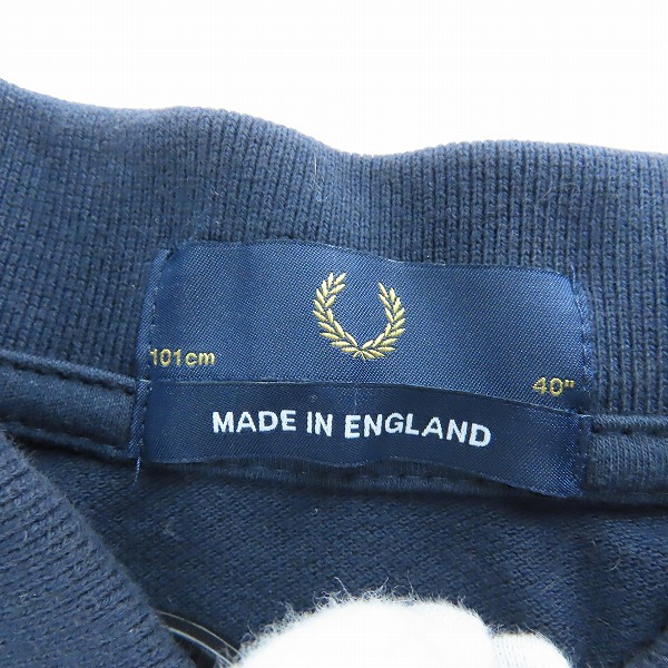 実際に弊社で買取させて頂いたFRED PERRY/フレッドペリー イングランド製 半袖ポロシャツ /40 の画像 2枚目