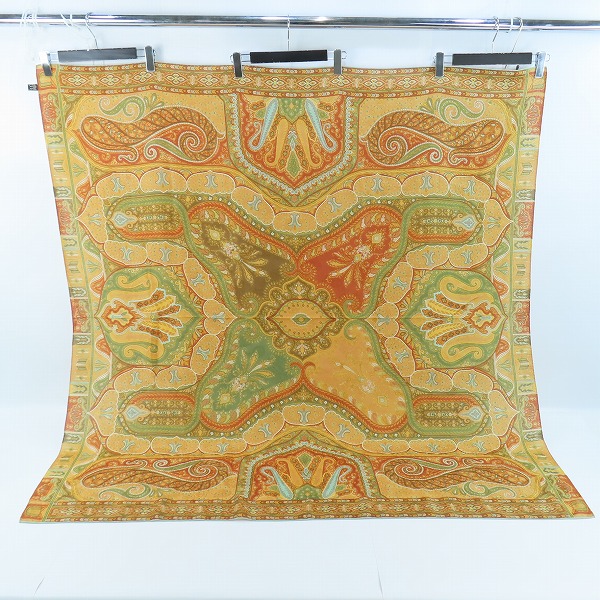 実際に弊社で買取させて頂いたETRO/エトロ ペイズリー柄 シルク混ウールスカーフの画像 3枚目