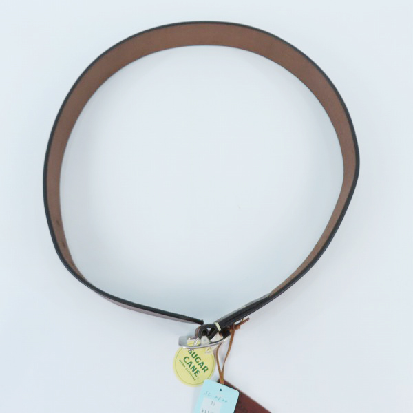 実際に弊社で買取させて頂いた【未使用】SUGAR CANE/シュガーケーン レザーベルト/SCO-2320/ブラウン/38の画像 4枚目