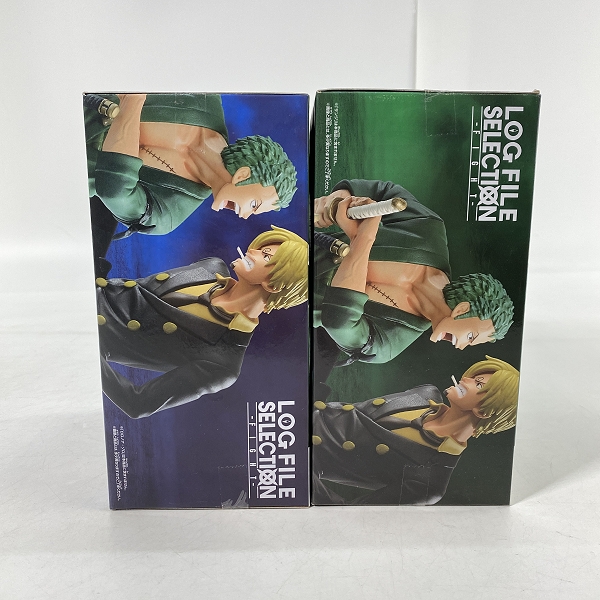実際に弊社で買取させて頂いた【未開封】バンダイスピリッツ ONE PIECE/ワンピース LOG FILE SELECTION ゾロ/サンジ フィギュア 2点セットの画像 1枚目