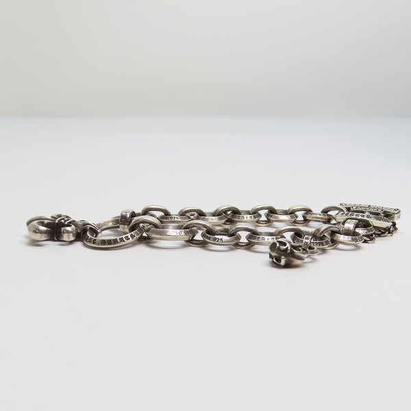 実際に弊社で買取させて頂いた【カスタム】CHROME HEARTS/クロムハーツ Oリング ブレスレットｗ/BSフレアチャームｗ/2スタックチャーム ダガー＆ハートの画像 1枚目