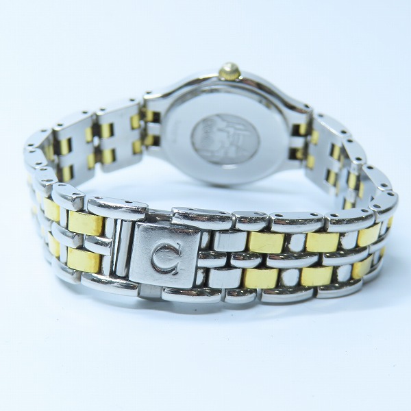 実際に弊社で買取させて頂いたOMEGA/オメガ DeVille デビル SS×YG クオーツ ゴールド文字盤 4260.13の画像 2枚目