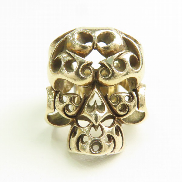 実際に弊社で買取させて頂いたTENDERLOIN/テンダーロイン 8K T-SKULL RING ボルネオスカル リング 16.5-19.5号の画像 1枚目