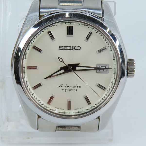 実際に弊社で買取させて頂いたSEIKO/セイコー MECHANICAL/メカニカル 自動巻き 白文字盤 腕時計/ウォッチ 6R15-00C1の画像 1枚目