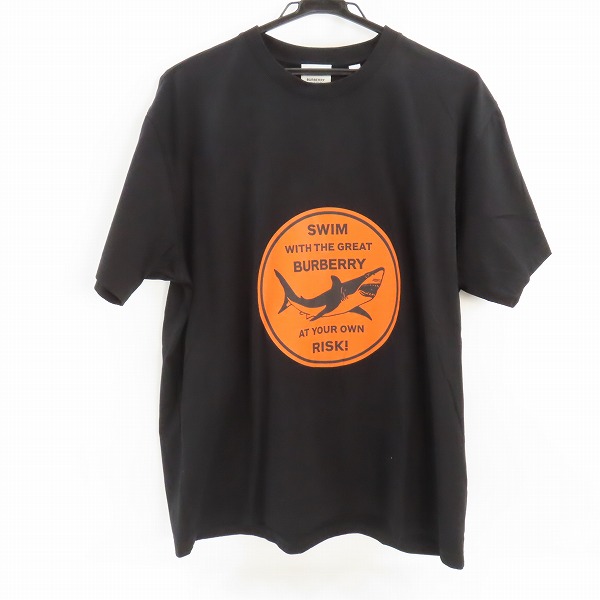実際に弊社で買取させて頂いた【JPタグ】BURBERRY/バーバリー 21SS SHARK PRINT TEE/シャーク プリント 半袖Tシャツ ブラック 8040677/S