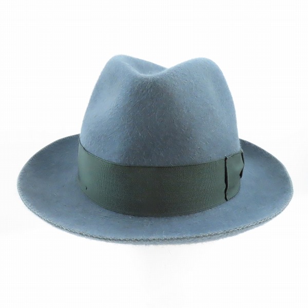 実際に弊社で買取させて頂いたBorsalino/ボルサリーノ 兎毛 リボン フェルト ハット /57の画像 1枚目