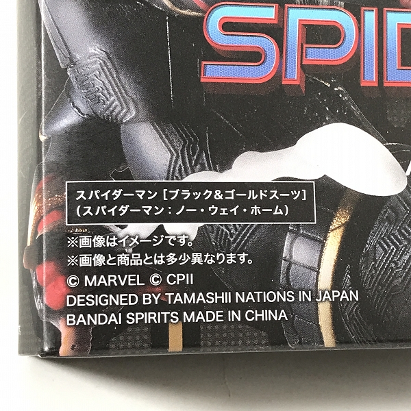 実際に弊社で買取させて頂いた【未開封】バンダイ S.H.Figuarts スパイダーマン ブラック＆ゴールドスーツ/セガ LPM デッドプール フィギュア 2点セットの画像 5枚目