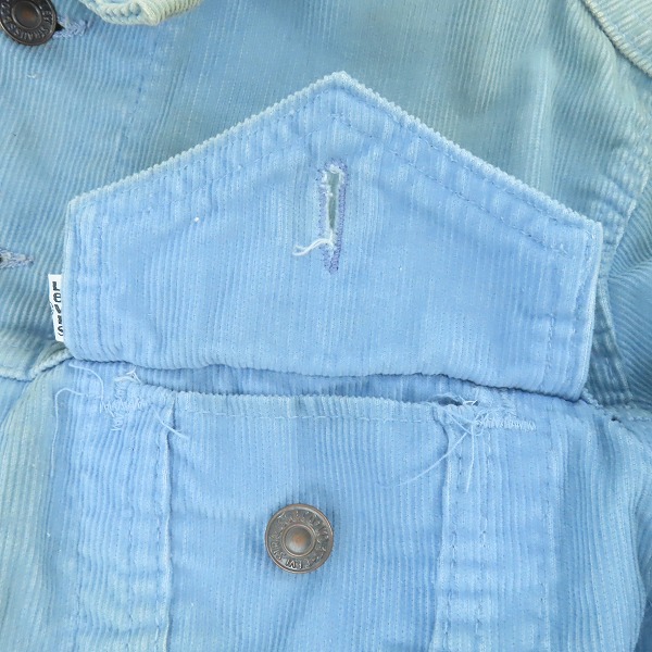 実際に弊社で買取させて頂いたLEVI'S/リーバイス 三角タグ/刻印52/ヴィンテージ/ビンテージ コーデュロイジャケット 40の画像 6枚目