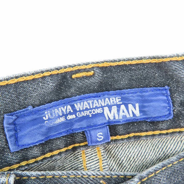 実際に弊社で買取させて頂いたJUNYA WATANABE COMME des GARCONS MAN/ジュンヤワタナベコムデギャルソンマン ペイント デニムパンツ WI-P002/AD2002/Sの画像 2枚目