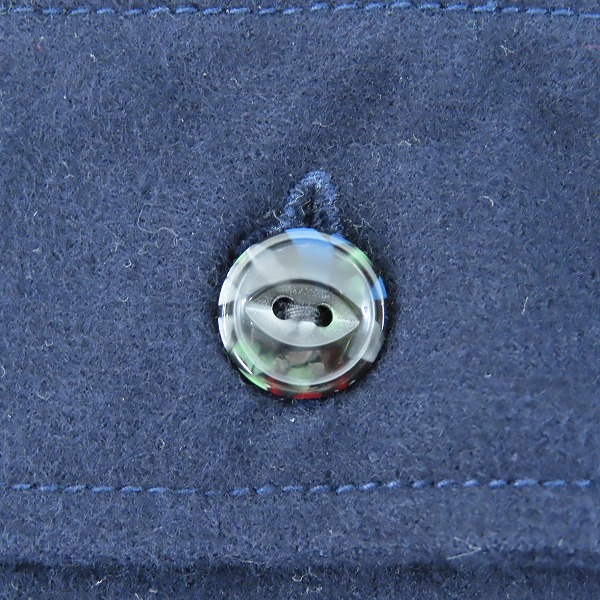 実際に弊社で買取させて頂いた【未使用】 SUGAR CANE/シュガーケーン F.ROMANCE 9.5oz HEAVY TWILL with MARBLE BUTTON/ワークシャツ ネイビー SC28753/Mの画像 6枚目