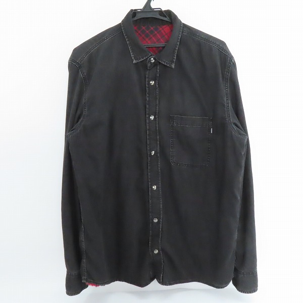 実際に弊社で買取させて頂いたDIESEL/ディーゼル 18AW リバーシブル チェック デニム シャツ/ジャケット/M