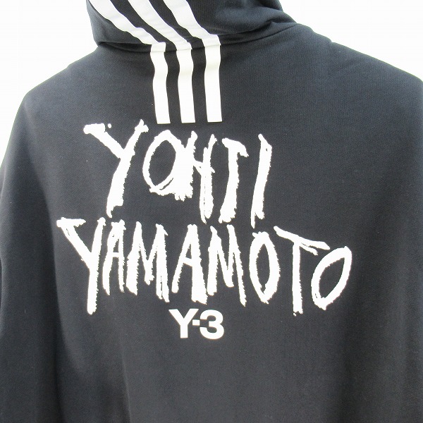 実際に弊社で買取させて頂いたY-3/ワイスリー ヨウジ×アディダス バックプリント ジップアップ パーカー DY7160/Sの画像 2枚目