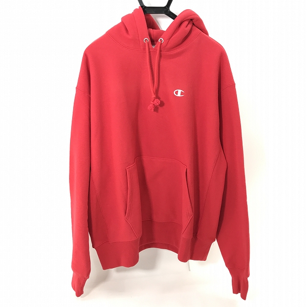実際に弊社で買取させて頂いたChampion/チャンピオン REVERSE WEAVE/リバースウィーブ プルオーバーパーカー レッド XL