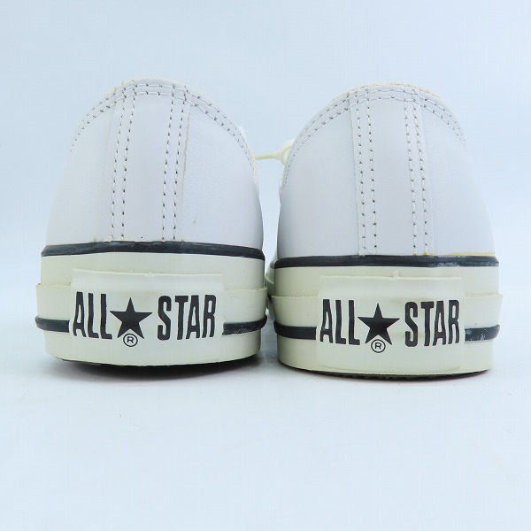 実際に弊社で買取させて頂いた(2)CONVERSE/コンバース LEATHER ALL STAR OX/レザー オールスター ホワイト 11552/26.0の画像 1枚目