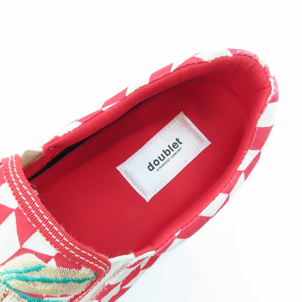 実際に弊社で買取させて頂いたdoublet/ダブレット スカル/ドラゴン刺繍 スリッポン/シューズ の画像 4枚目