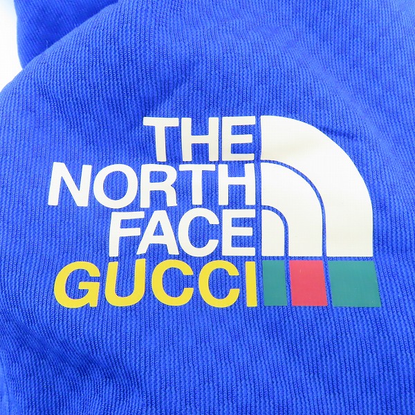 実際に弊社で買取させて頂いたTHE NORTH FACE × GUCCI/ノースフェイス×グッチ 22SS 裏フリースリブロゴパンツ レギンス ブルー NF0A7UHX 663910 ZAHSZ/Mの画像 8枚目