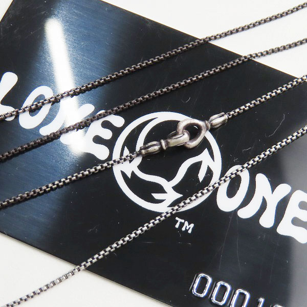 実際に弊社で買取させて頂いた【ギャラ付き】LONE ONES/ロンワンズ メイティングフライトフック ボックスチェーン ネックレス MFNH-0002XS