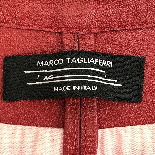 実際に弊社で買取させて頂いたMARCO TAGLIAFERRI/マルコ タリアフェリ レザー シャツジャケット/48の画像 2枚目
