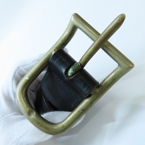 実際に弊社で買取させて頂いたMartin Margiela/マルタンマルジェラ 初期 アーティザナルライン レザーベルト/Sの画像 5枚目