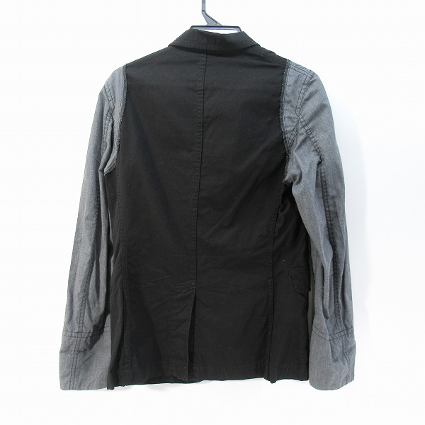 実際に弊社で買取させて頂いたBLACK COMME des GARCONS/ブラックコムデギャルソン 切り替えジャケット 1I-J219/Sの画像 1枚目