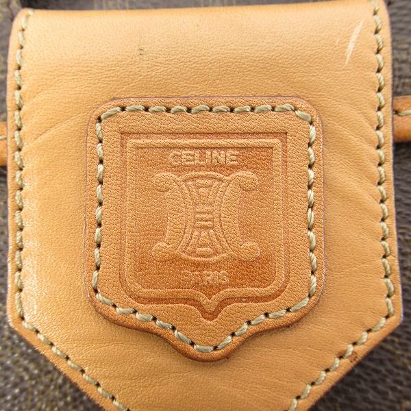 実際に弊社で買取させて頂いたCELINE/セリーヌ マカダム柄 ポシェット レザーショルダーバッグの画像 4枚目