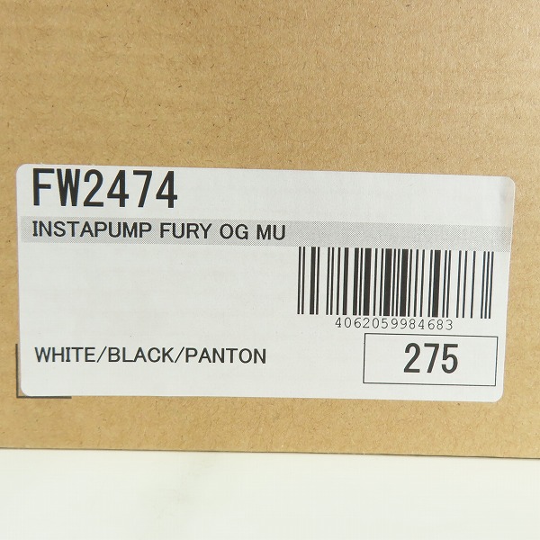 実際に弊社で買取させて頂いたReebok CLASSIC x Opening Ceremony/リーボック×オープニングセレモニー インスタ ポンプ フューリー OG MU FW2474/27.5の画像 9枚目